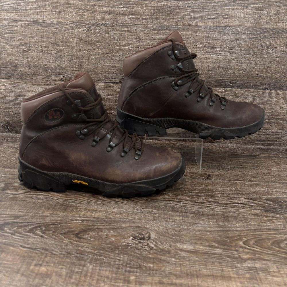 Merrell Summit II Boots Men's 11.5 Dark Brown Leather Hiking Vibram Sole Trail